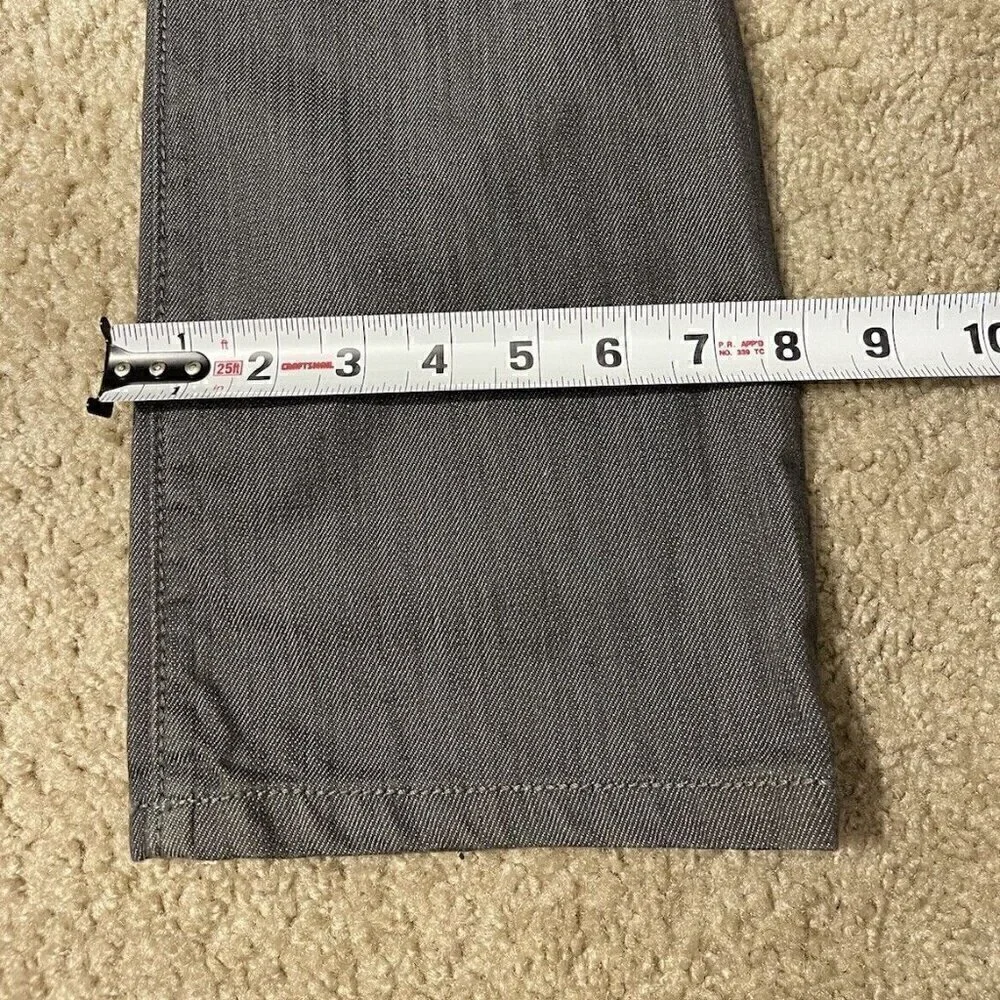Monarchy Jeans Mens Size 27 Regular Gray And White Distressed Flip Pocket